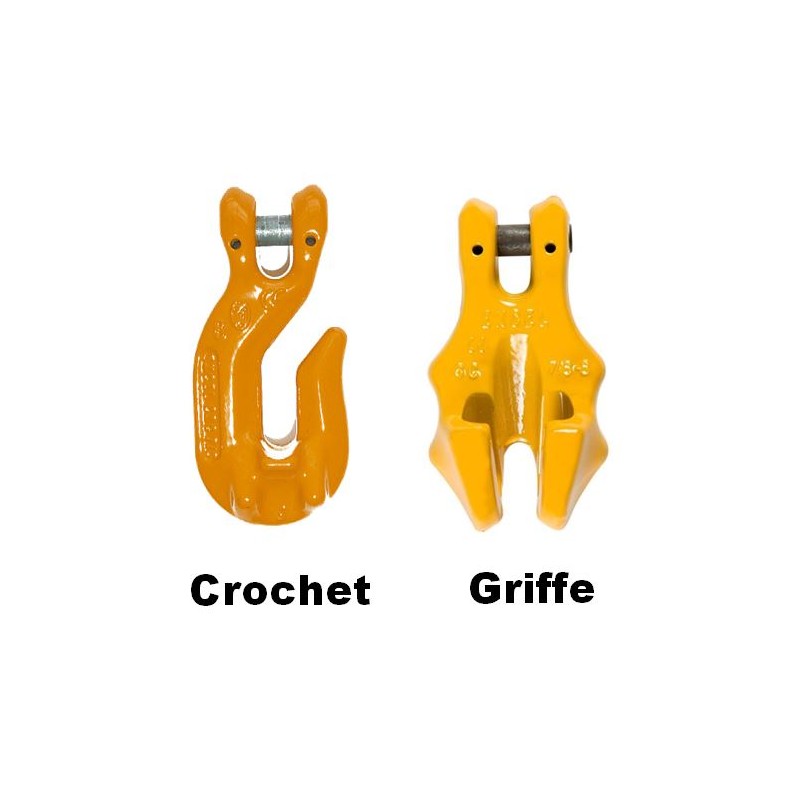 Elingues Chaine 2 Brins, Grade 100, Avec Crochets à Linguet - Corderie